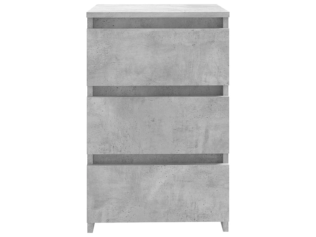 Nachttische 2 Stk. Betongrau 40x35x62,5 cm Spanplatte