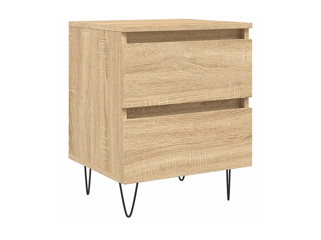 Table de chevet chêne sonoma 40x35x50 cm bois d’ingénierie