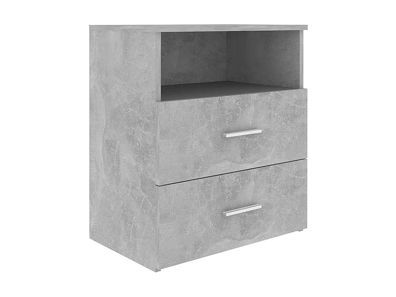 Nachttisch Betongrau 50x32x60 cm