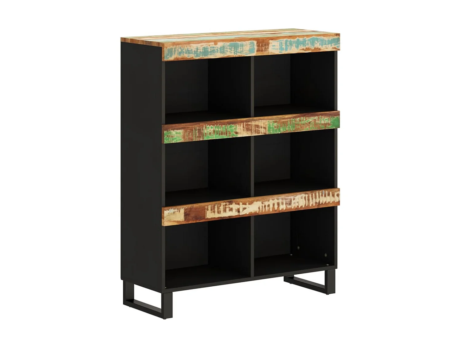 Armoire latérale 85x33x107 cm bois massif de récupération