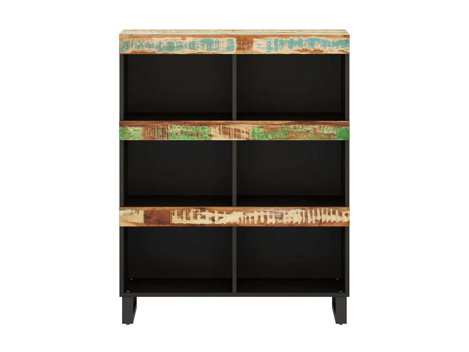 Armoire latérale 85x33x107 cm bois massif de récupération