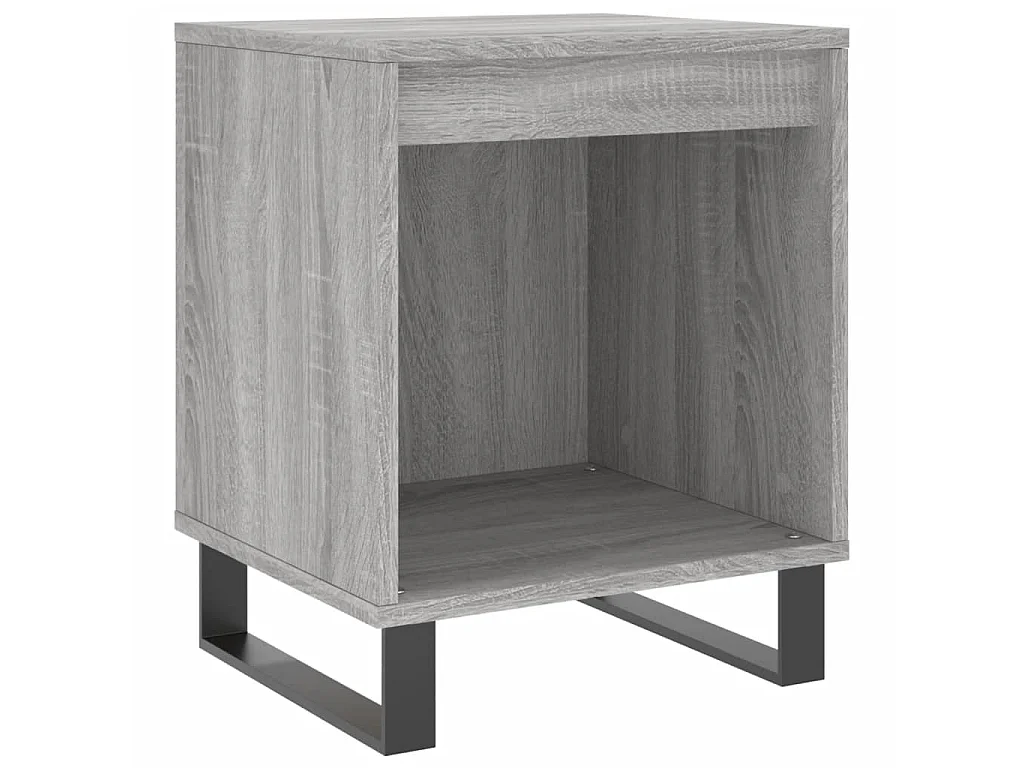 Sonoma grauer Nachttisch 40x35x50 cm, Holzwerkstoff