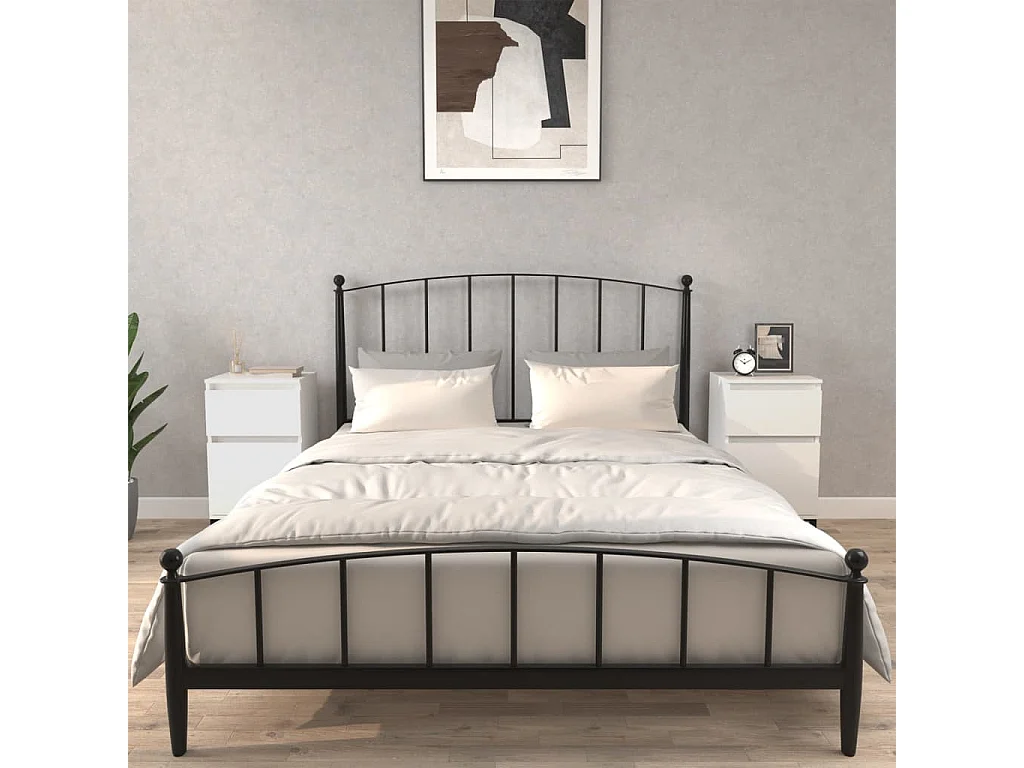 Comodini 2 pz bianchi 40x35x70 cm