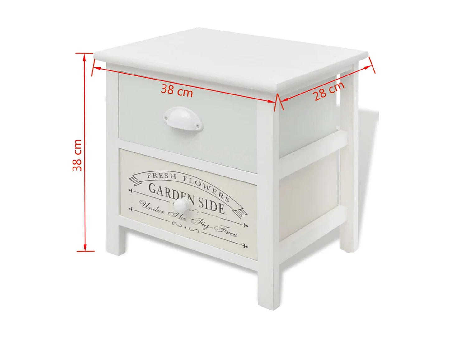 Nachttisch im französischen Stil aus Holz