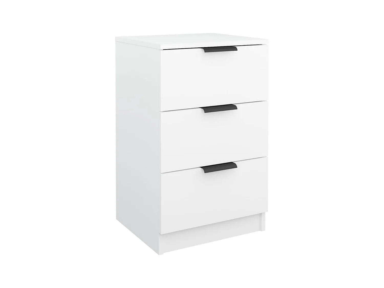 Table de chevet Blanc 40x36x65 cm