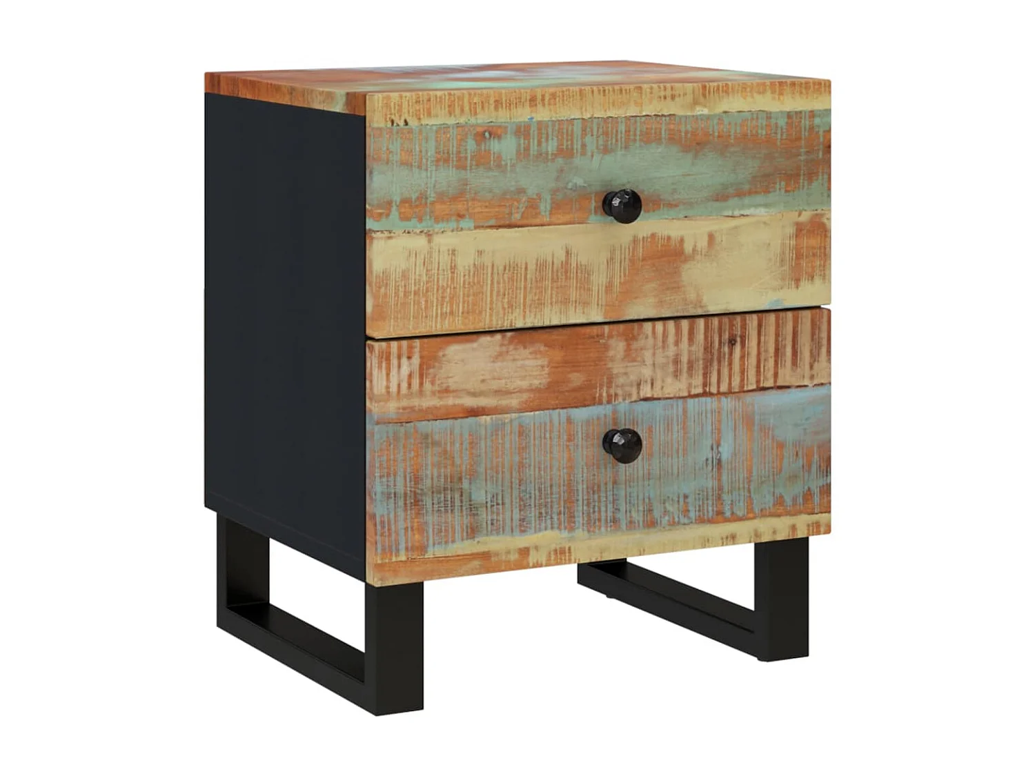 Table de chevet 40x33x46 cm Bois massif de récupération