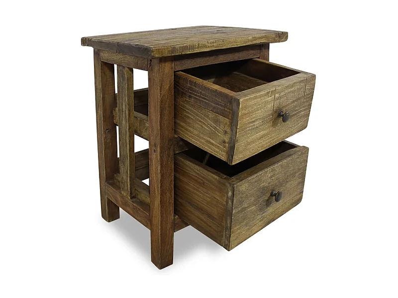 Nachttisch Massives Altholz 40 x 30 x 51 cm