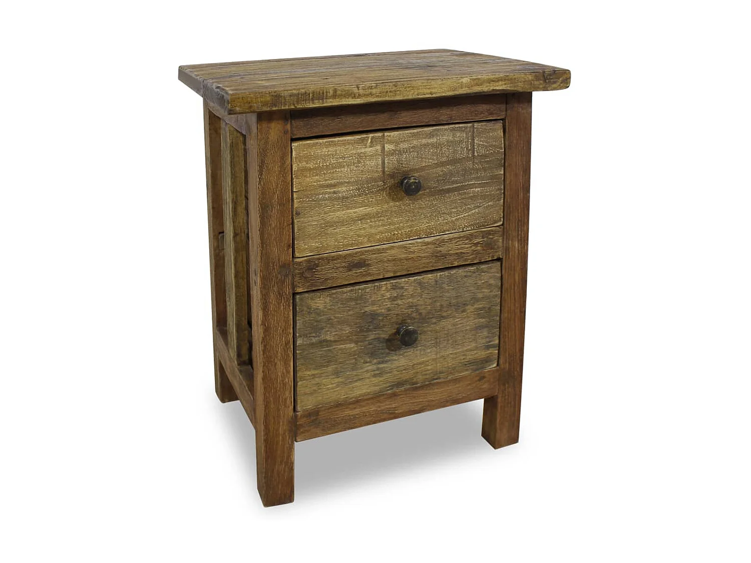 Table de chevet Bois de récupération massif 40 x 30 x 51 cm