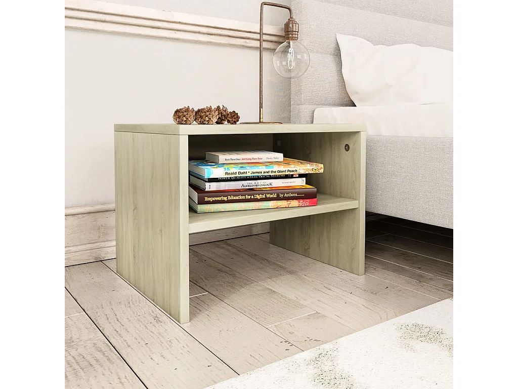 Tables de chevet 2 pcs Chêne sonoma 40 x 30 x 30 cm Aggloméré