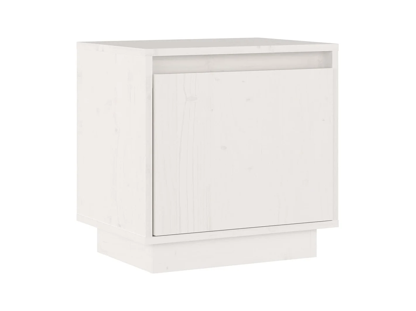 Table de chevet Blanc 40x30x40 cm Bois de pin solide