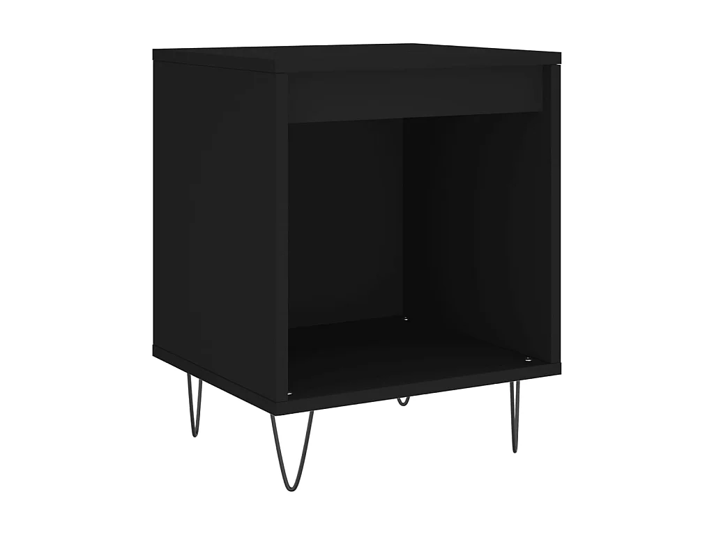 Table de chevet Noir 40x35x50 cm Bois d’ingénierie
