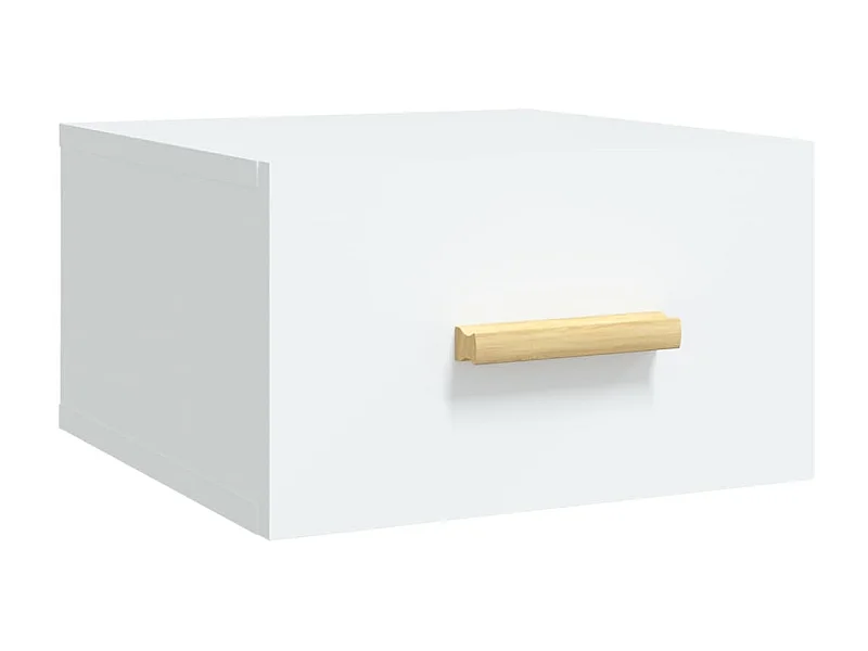 Weißer Wand-Nachttisch 35x35x20 cm
