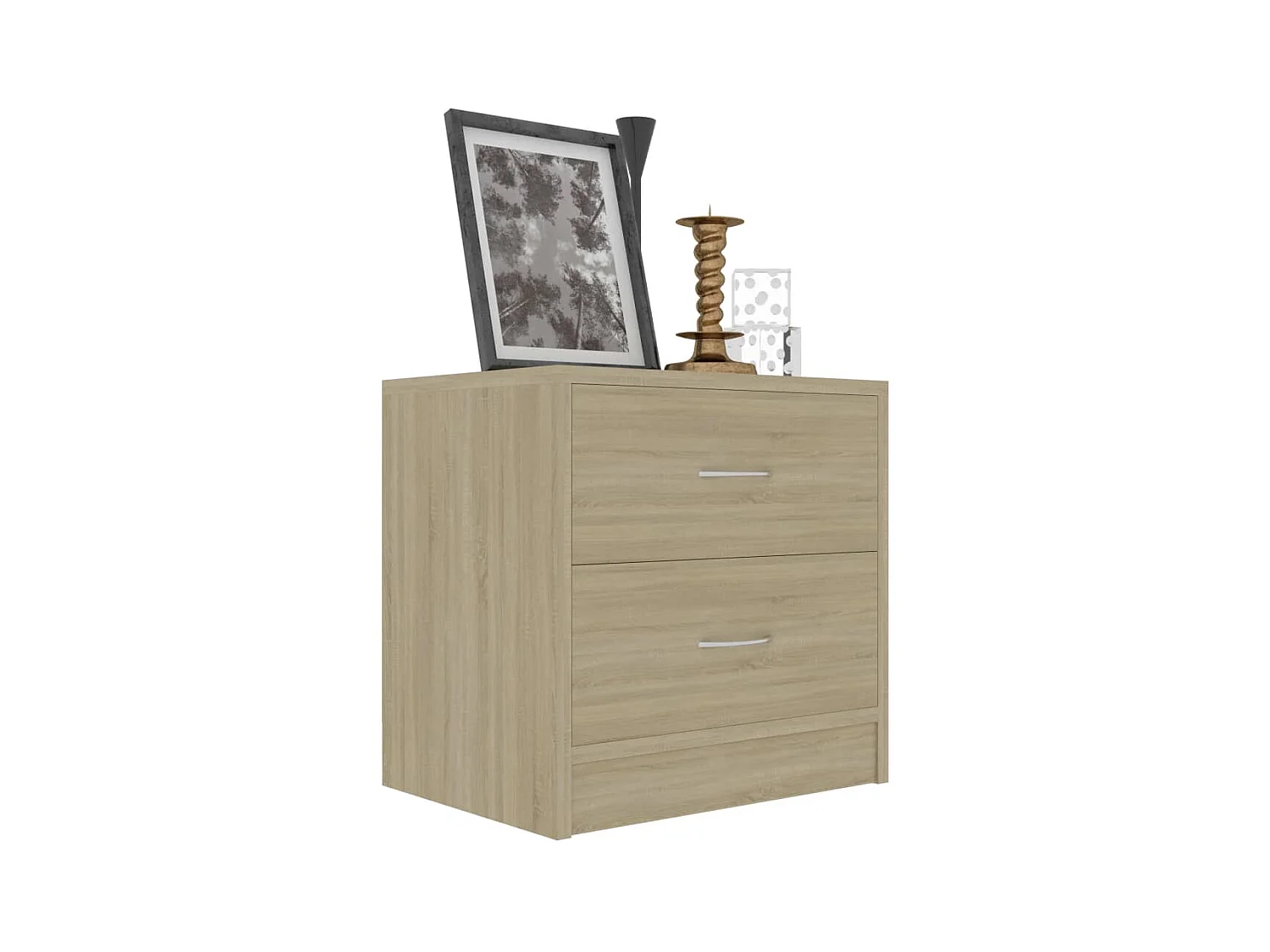 Nachttisch Sonoma-Eiche 40 x 30 x 40 cm Spanplatte