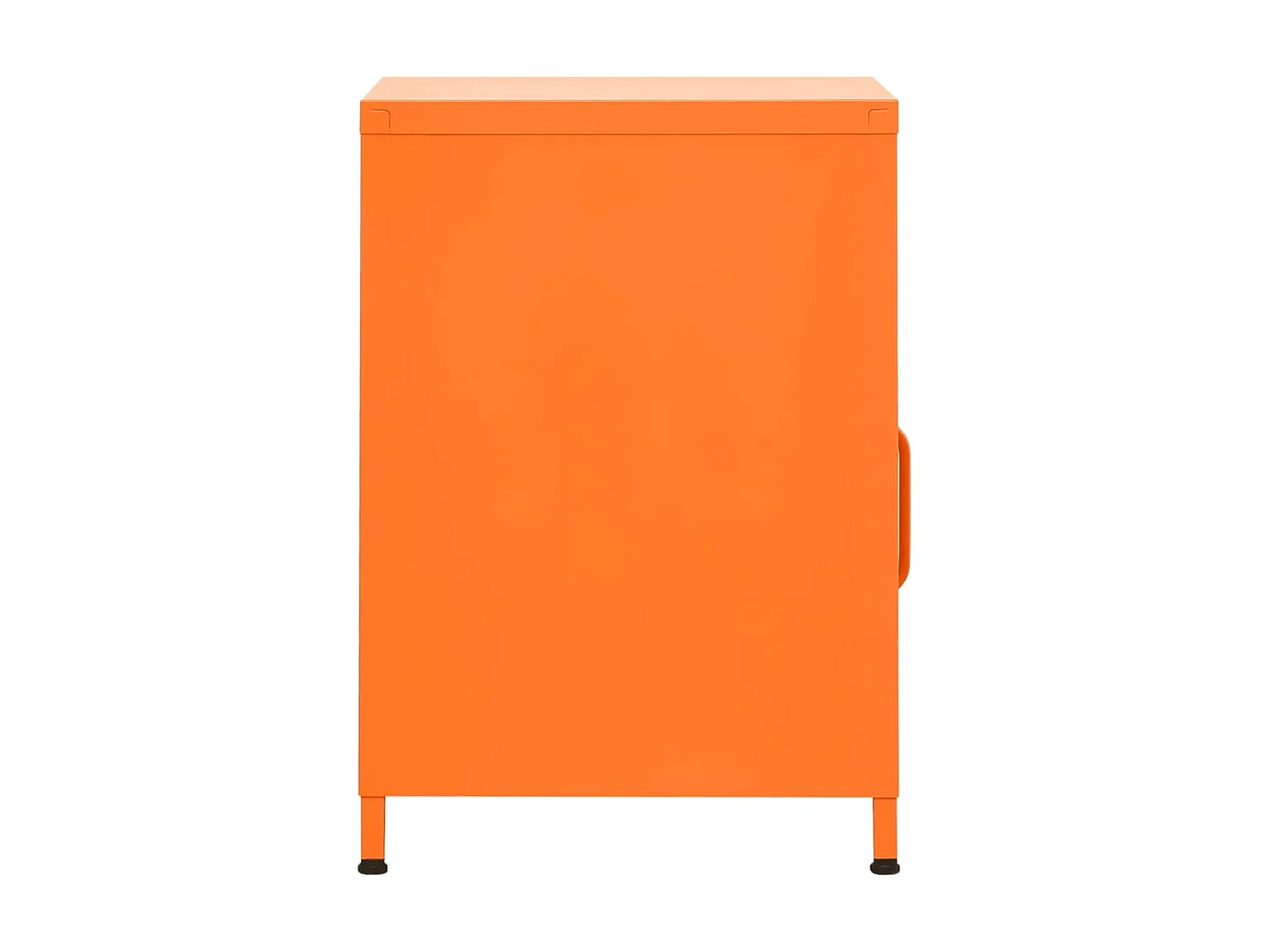 Mesa de cabeceira laranja 35x35x51 cm aço