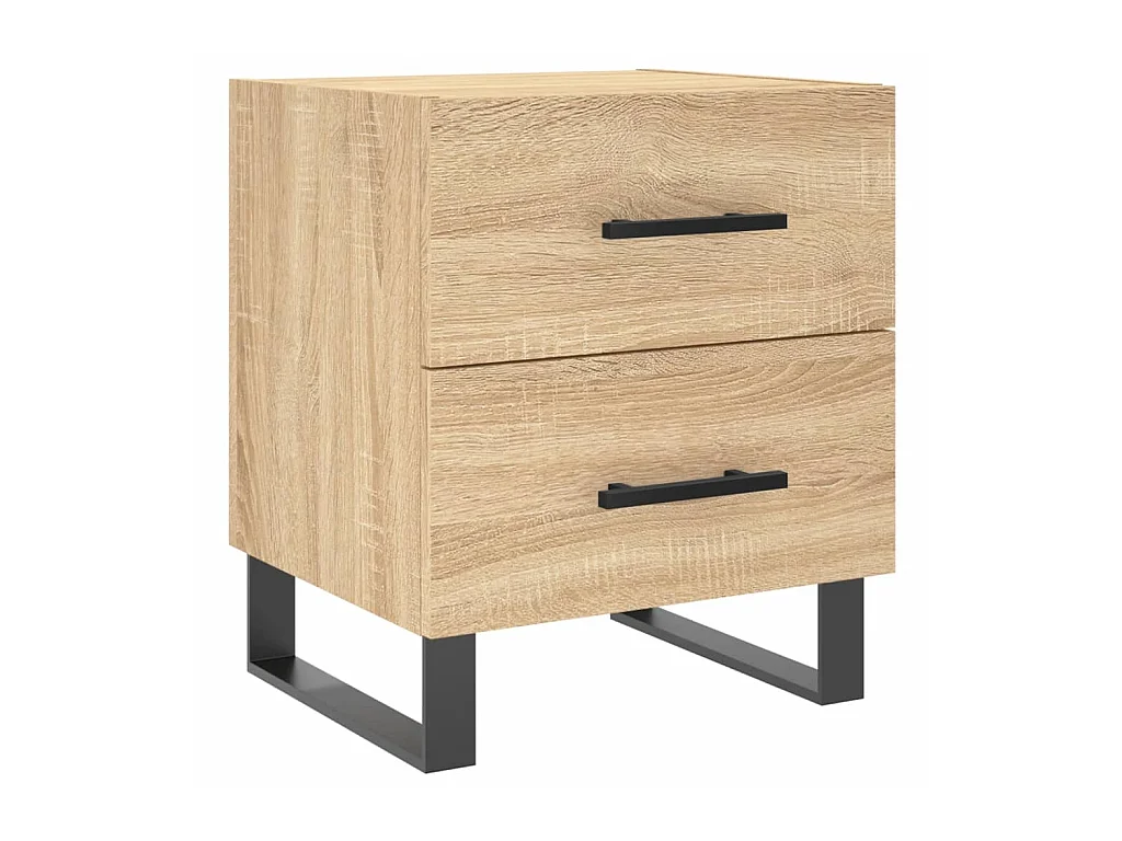 Comodino in rovere Sonoma 40x35x47,5 cm in derivati del legno