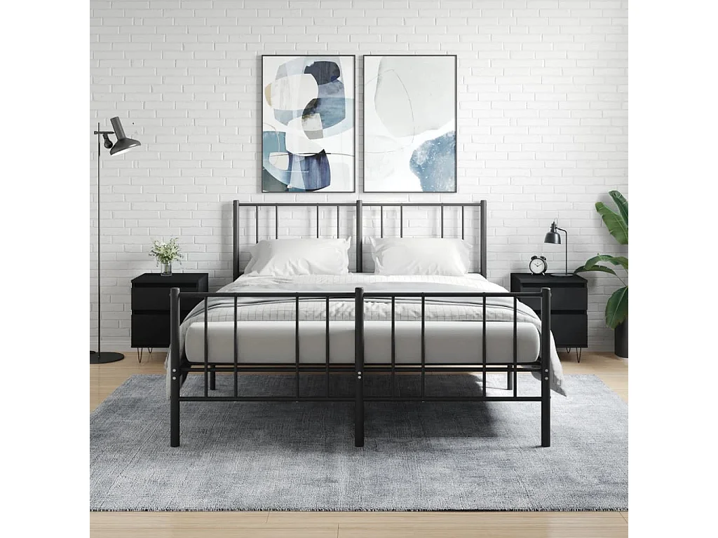 Tables de chevet 2 pcs noir 40x35x50 cm bois d’ingénierie