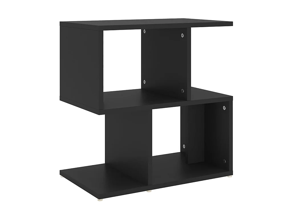 Table de chevet Noir 50x30x51,5 cm Aggloméré