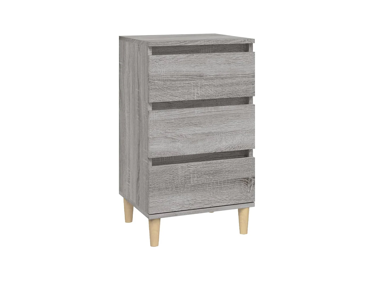 Table de chevet sonoma gris 40x35x70 cm bois d'ingénierie