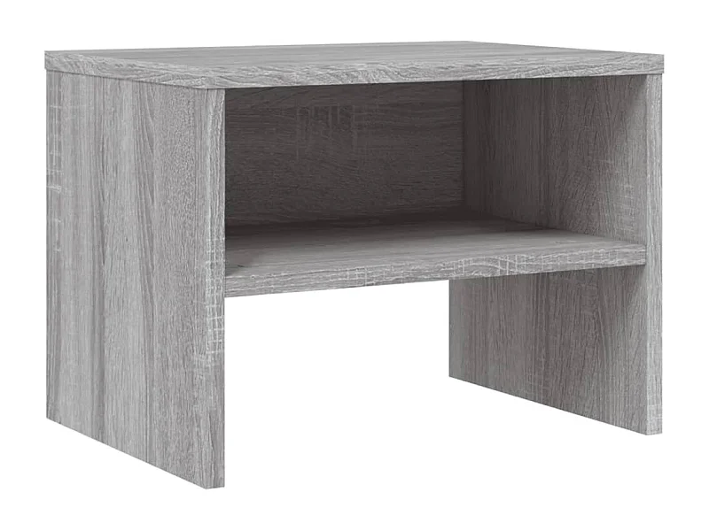 Comodino Sonoma grigio 40x30x30 cm MDF