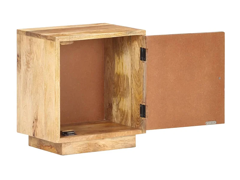 Table de chevet 40x30x45 cm Bois de manguier solide