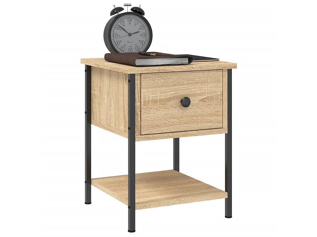 Comodini 2 pz rovere sonoma 34x35,5x45 cm