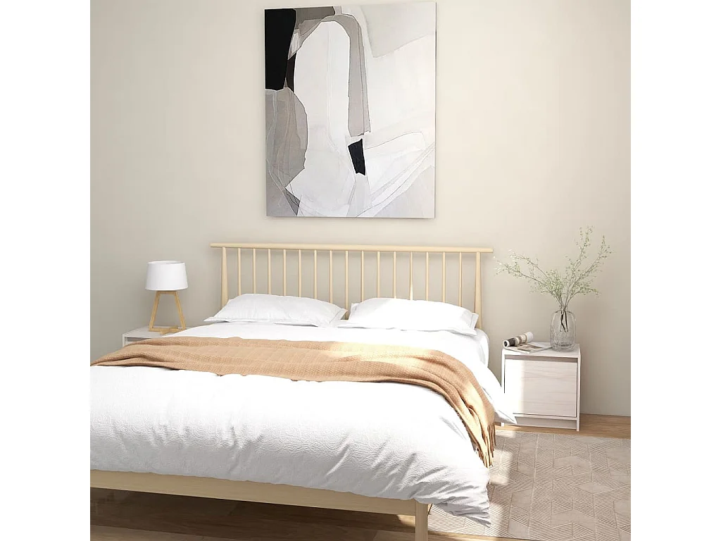Tables de chevet 2 pcs Blanc 40x30,5x40 cm Bois de pin massif