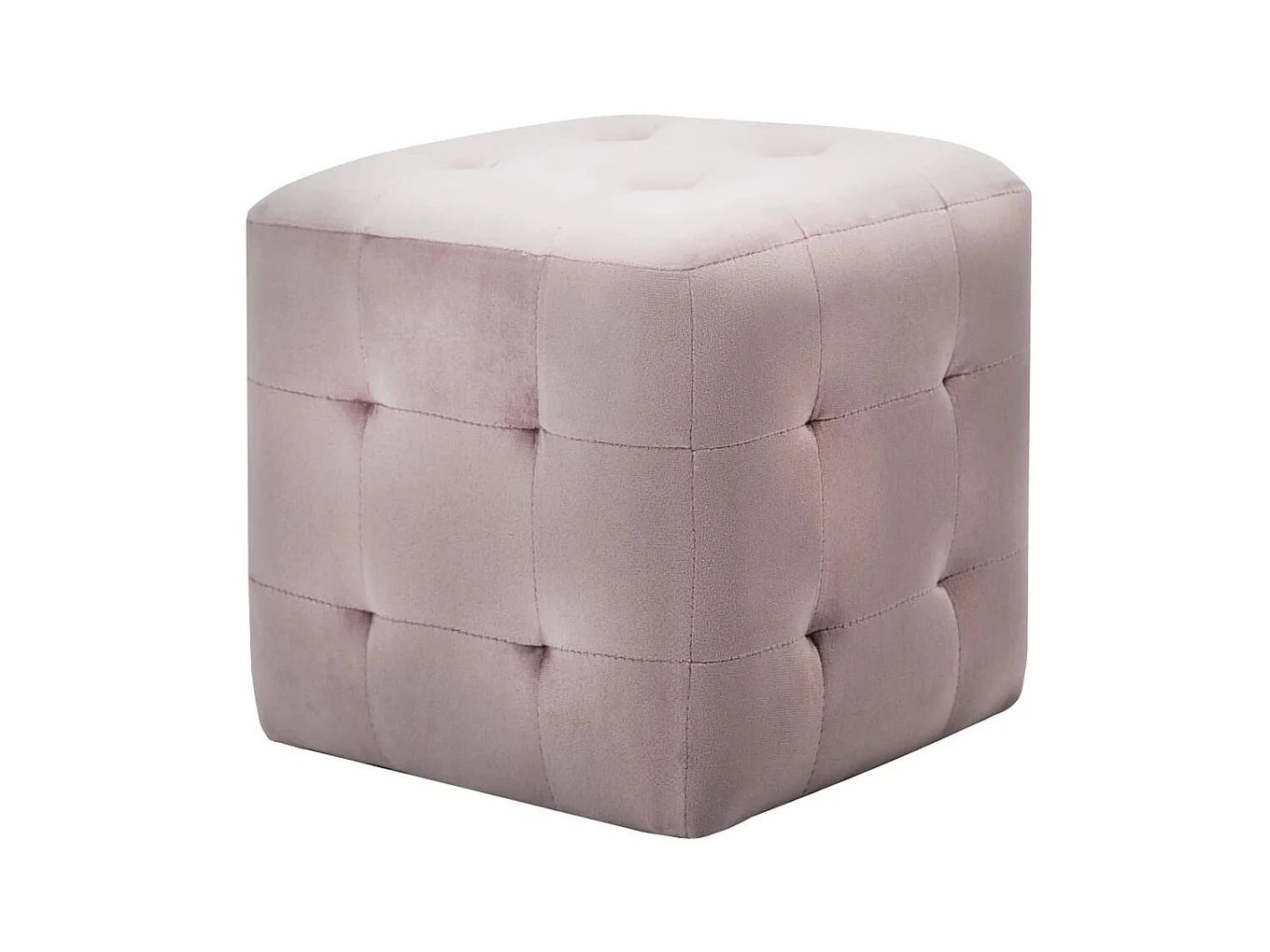 2 stuks Nachtkastjes Roze 30x30x30 cm Fluwelen stof