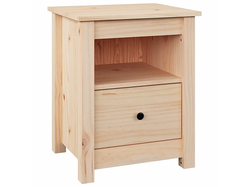Comodino 40x35x49 cm Legno di pino massiccio