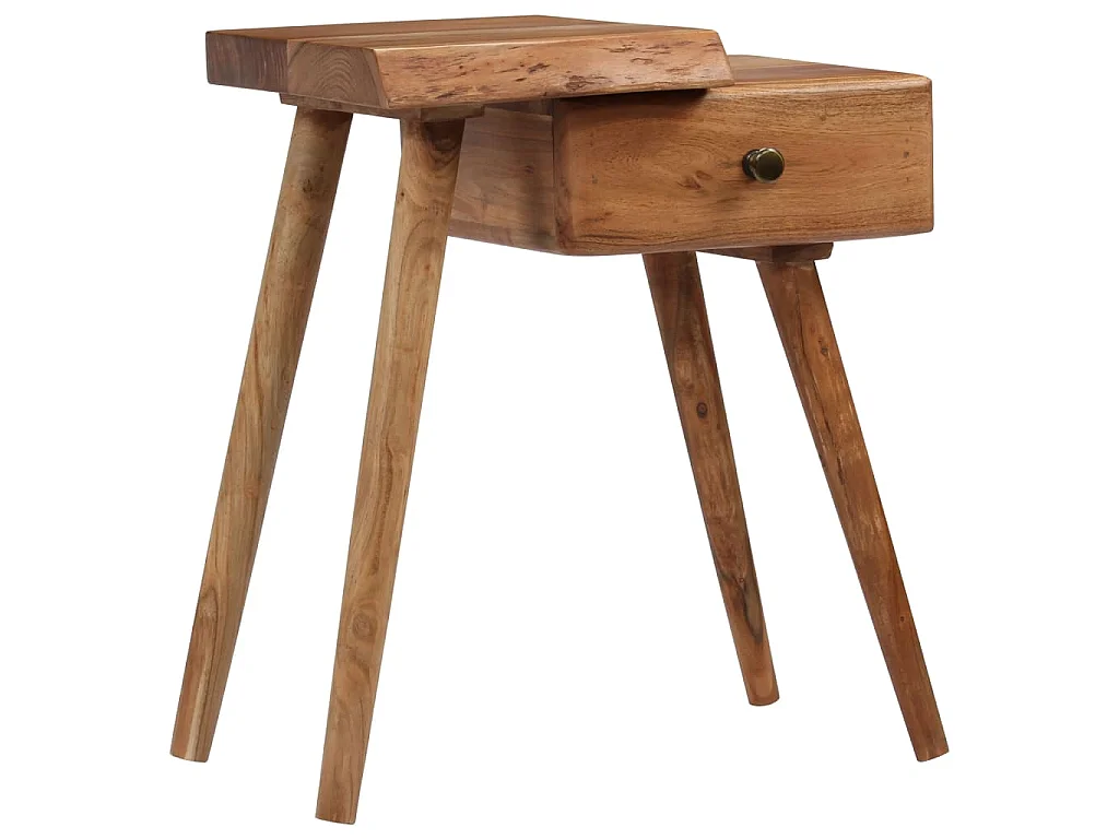 Table de chevet Bois d'acacia massif 45 x 32 x 55 cm