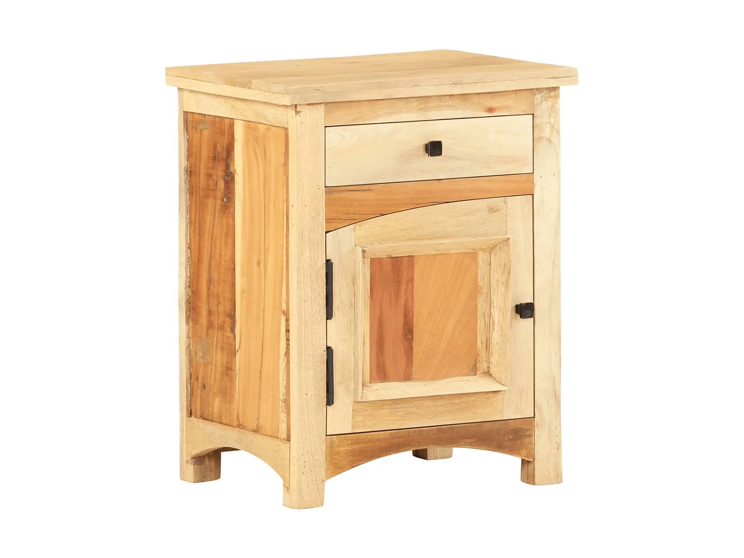 Nachtkastje 40 x 30 x 50 cm Massief hergebruikt hout