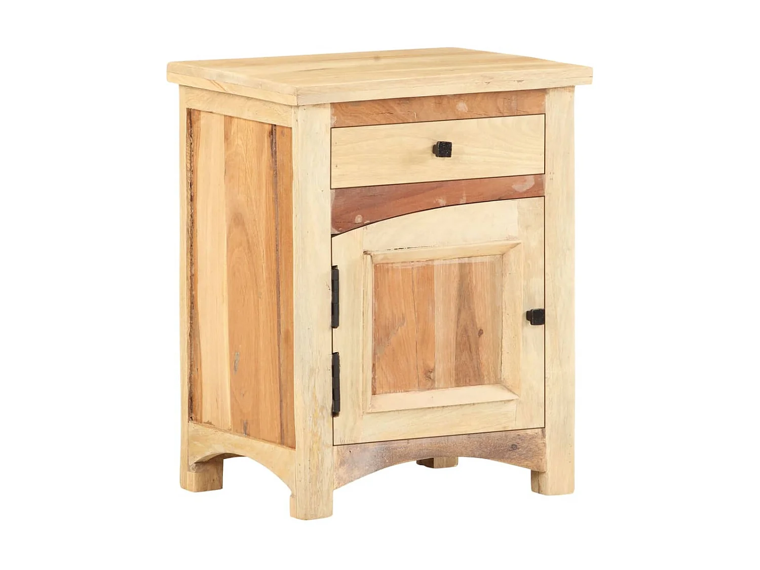 Nachtkastje 40 x 30 x 50 cm Massief hergebruikt hout