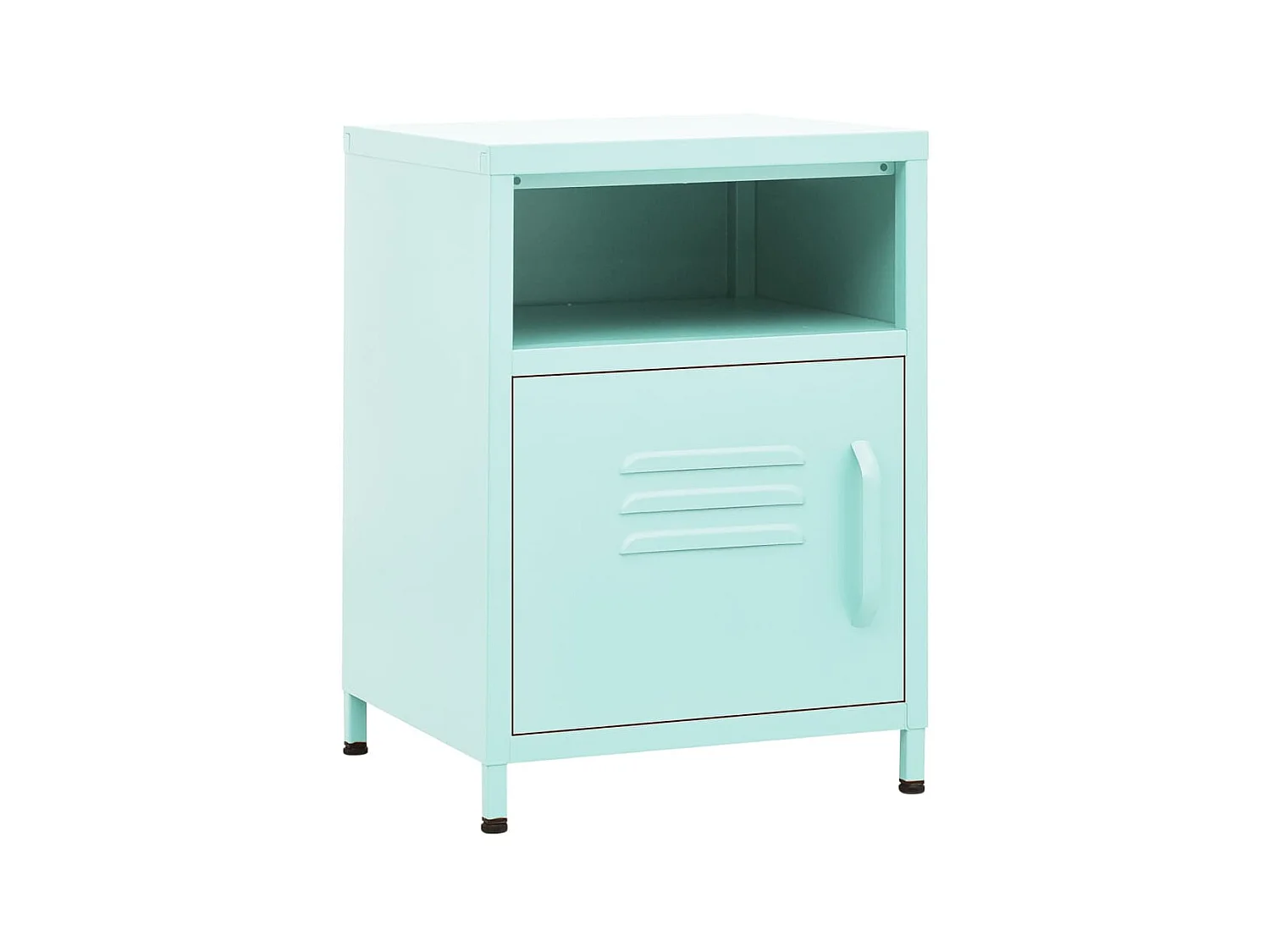 Table de chevet Vert menthe 35x35x51 cm Acier