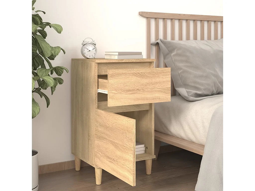 Comodini 2 pz rovere sonoma 40x35x70 cm