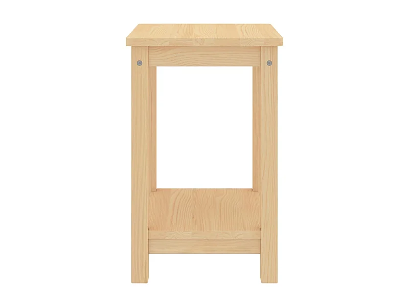 Nachttisch Helles Holz 35x30x47 cm Massives Kiefernholz