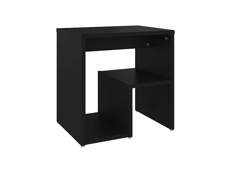 Nachtkastje Zwart 40x30x40 cm Spaanplaat