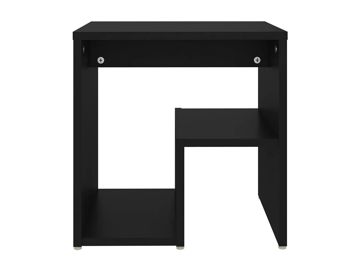 Comodino Nero 40x30x40 cm Truciolare