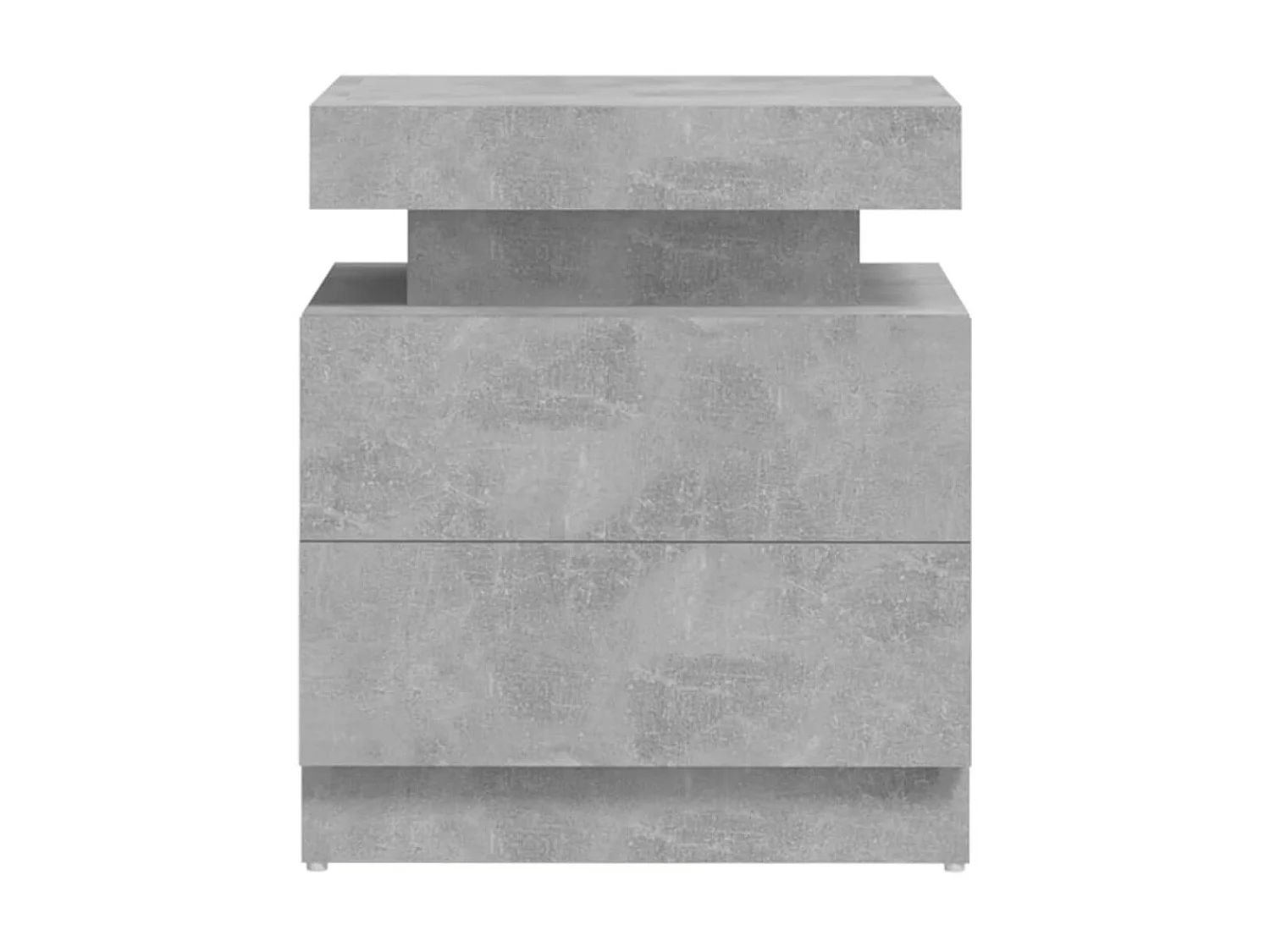 Table de chevet Gris béton 45x35x52 cm Aggloméré