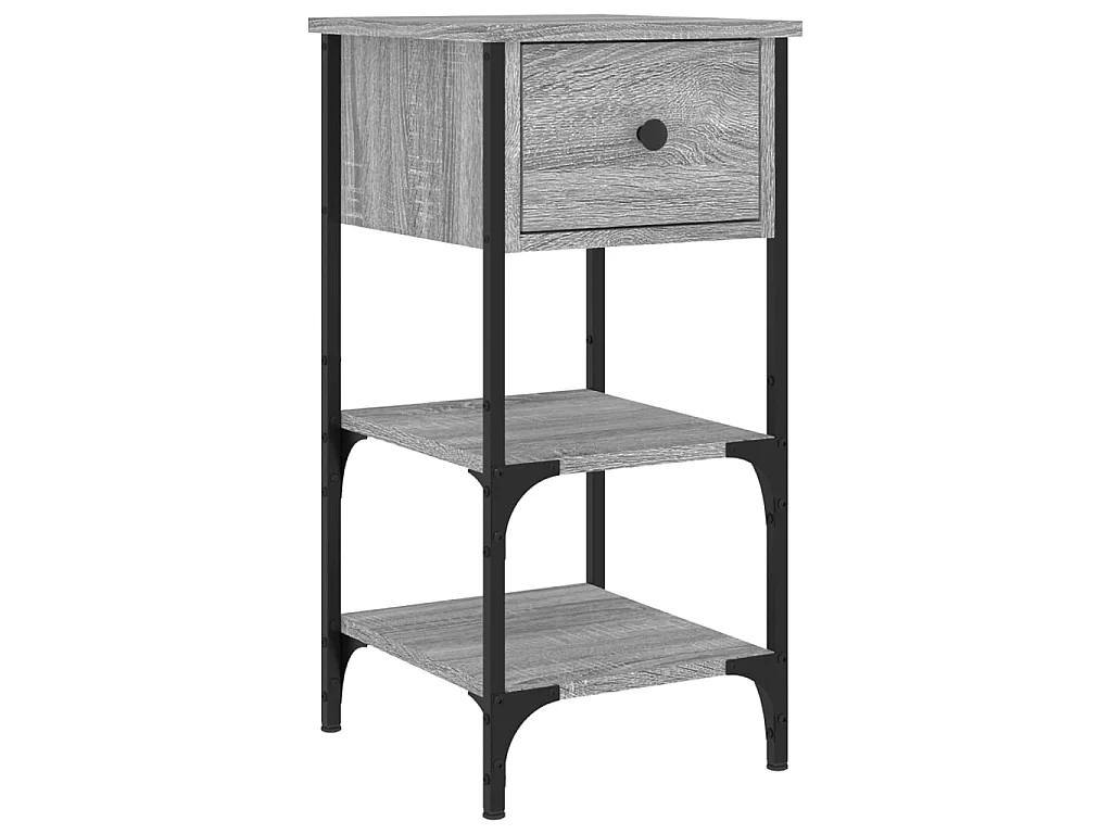 Tables de chevet 2 pcs sonoma gris 34x36x70 cm bois ingénierie
