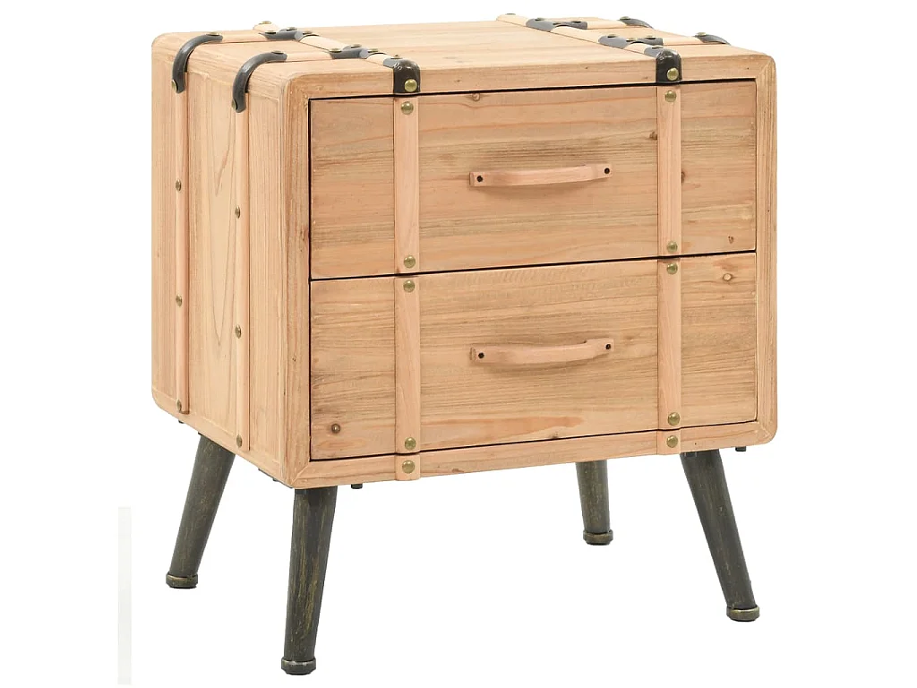 Comodino Legno massello di abete 50 x 35 x 57 cm