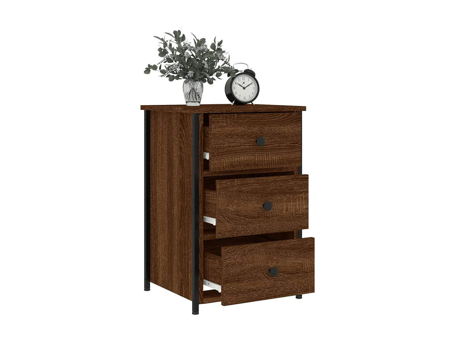 Tables de chevet 2pcs chêne marron 40x36x60cm Bois d'ingénierie