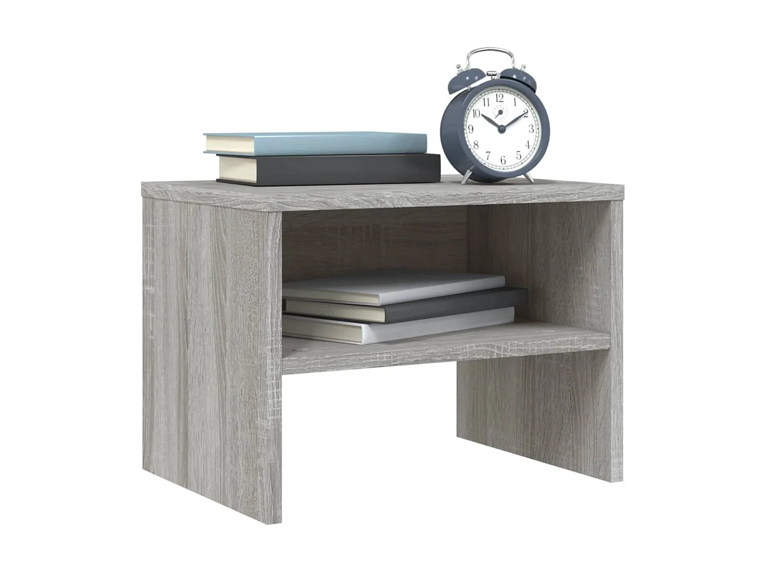 Mesitas de noche 2 piezas Sonoma gris 40x30x30cm Madera contrachapada