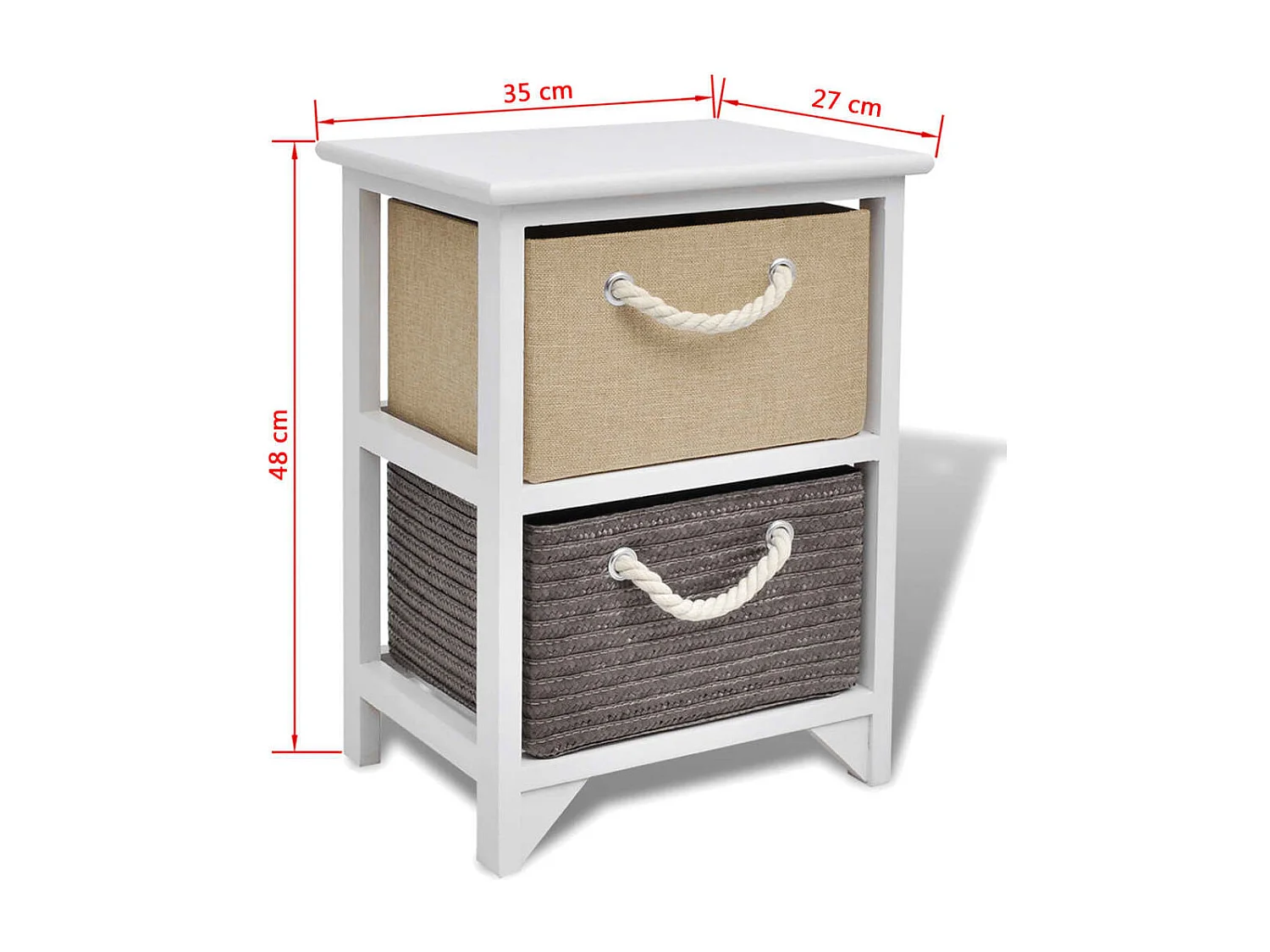 Table de chevet 2 pcs Bois