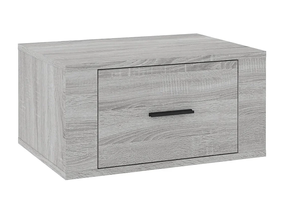 Table de chevet murale Sonoma gris 50x36x25 cm