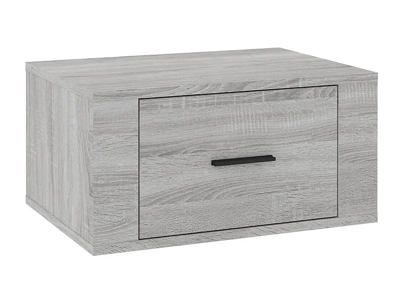 Table de chevet murale Sonoma gris 50x36x25 cm