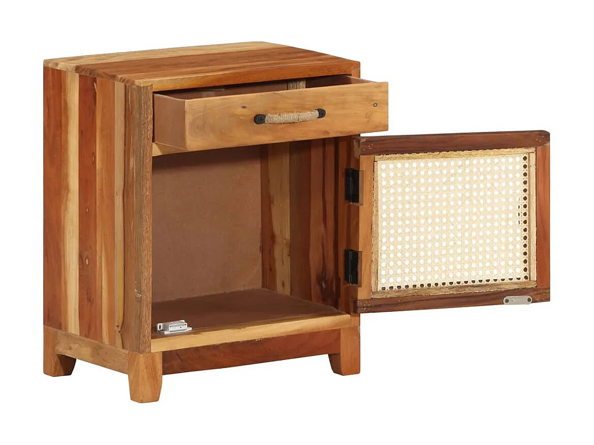 Table de chevet 40x30x50 cm Bois de récupération massif