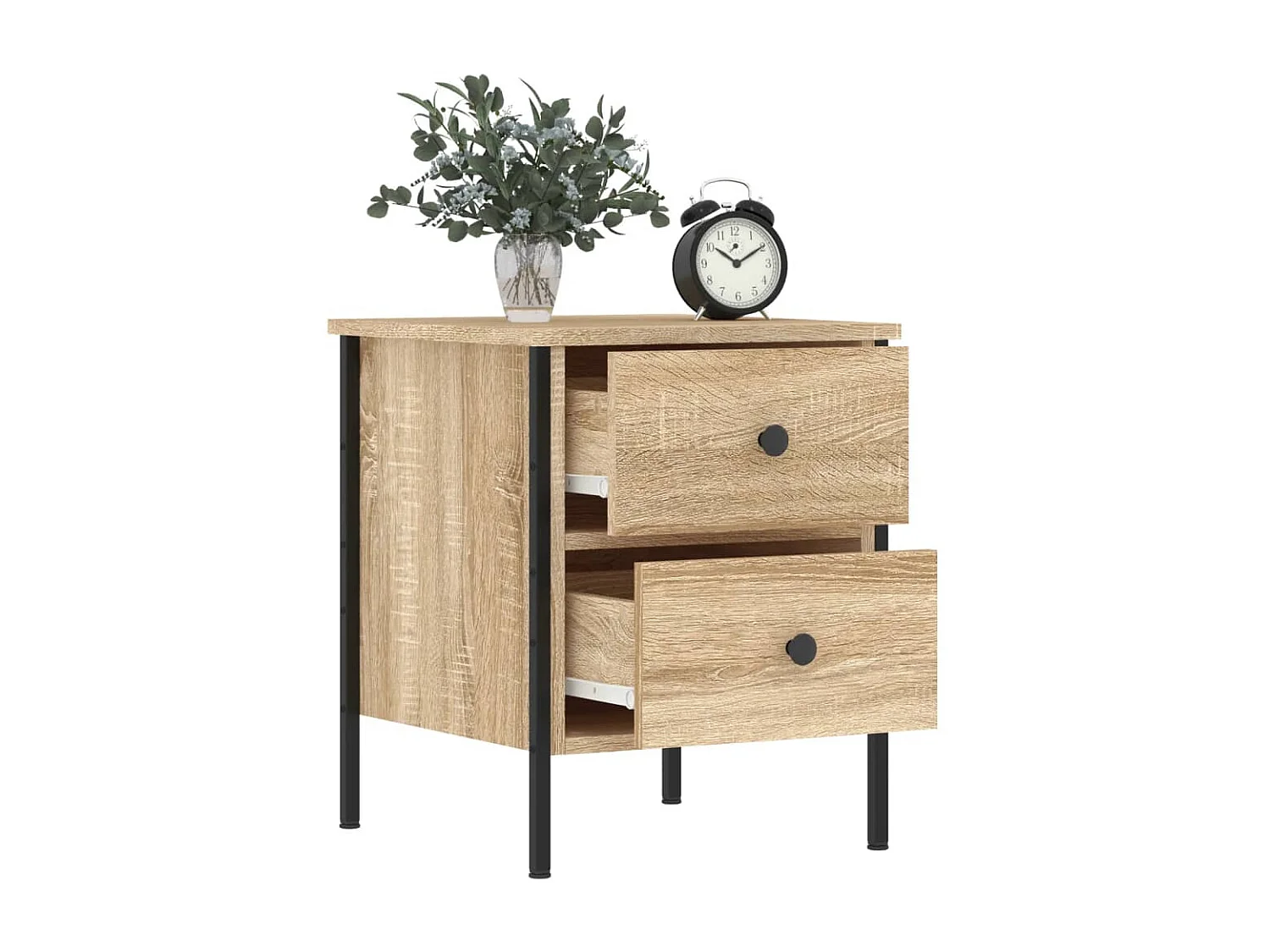 Tables de chevet 2 pcs chêne sonoma 40x42x50 cm bois ingénierie