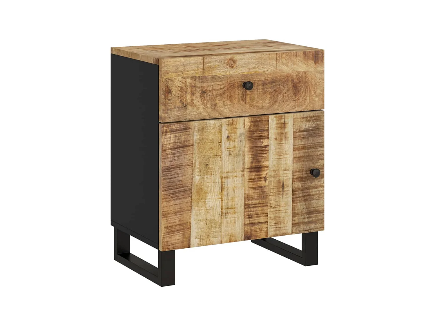 Table de chevet 50x33x60 cm Bois de manguier et d'ingénierie