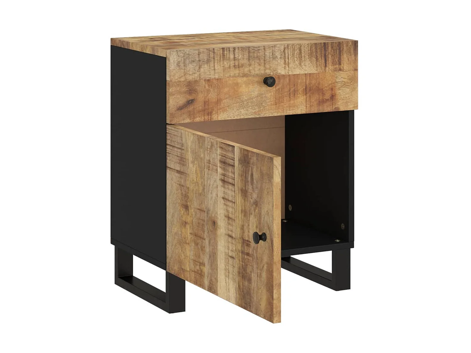 Mesa de cabeceira 50x33x60 cm Madeira de mangueira e derivados