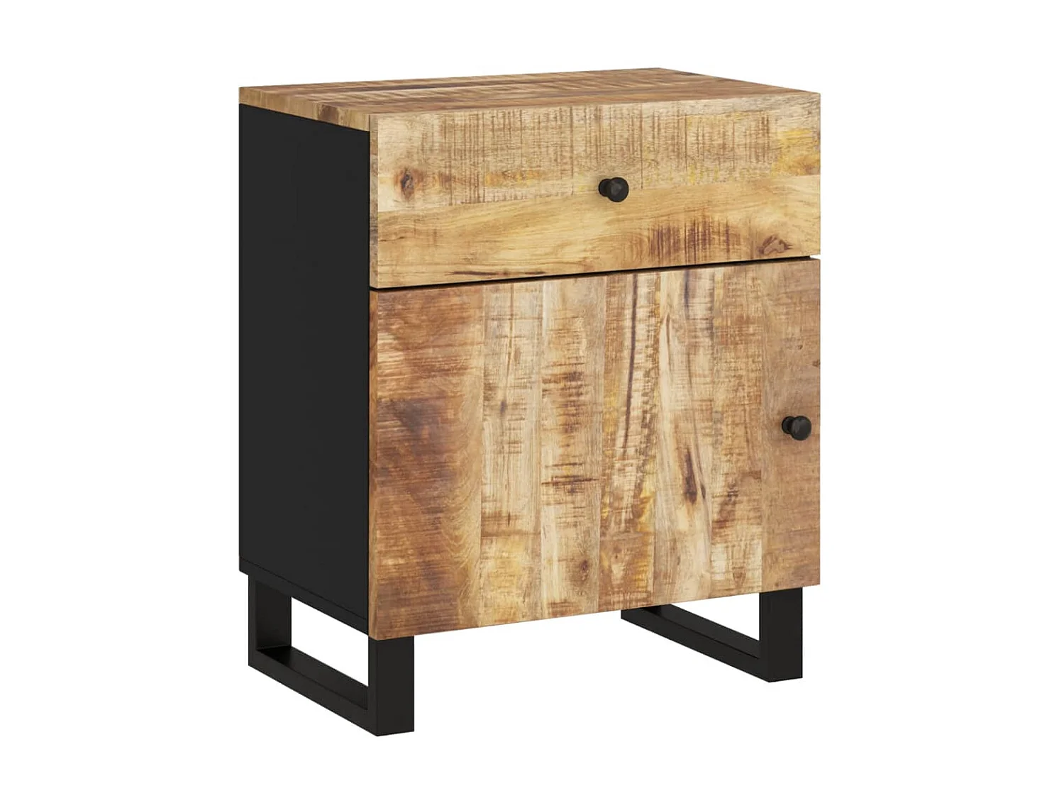 Mesa de cabeceira 50x33x60 cm Madeira de mangueira e derivados