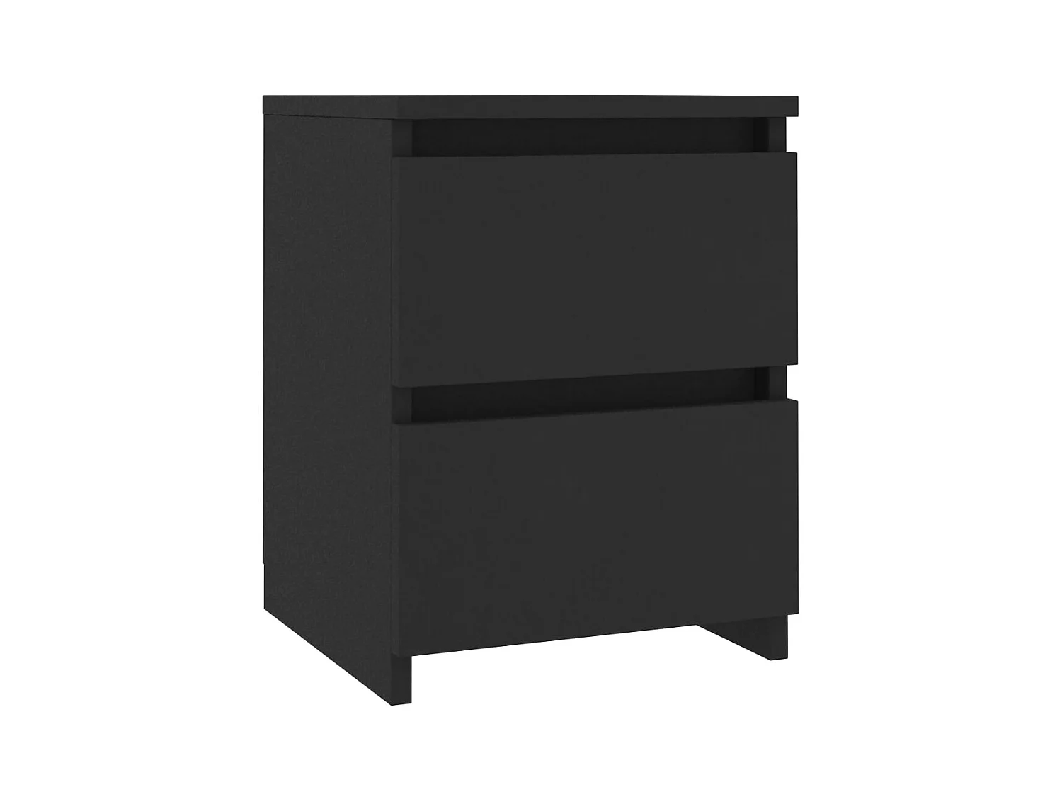 Mesita de noche Aglomerado negro 30 x 30 x 40 cm